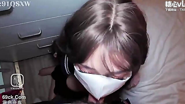 Asian mask girl