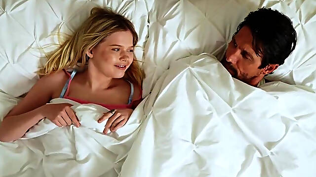 Blonde teen fucking on bed