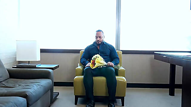 Black Dick Stretches Adrians Ass Wide Open In The Shower