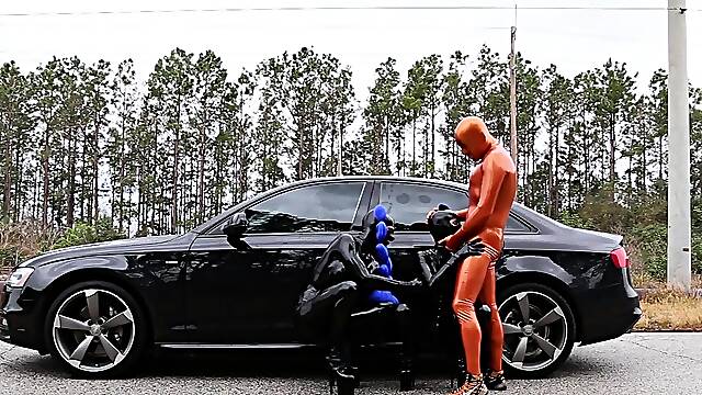 Latex outdoor sex