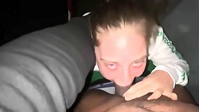 Ghetto White Girl Throats BBC Whole