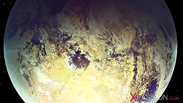 Alien monster fucks hard a young blonde in the sci-fi lab