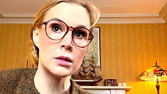 Busty blonde mature solo masturbation for webcam