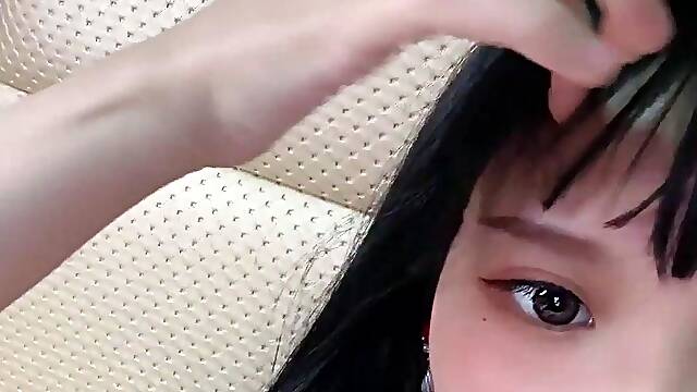 Amateur asian teen licks ass and sucks cock