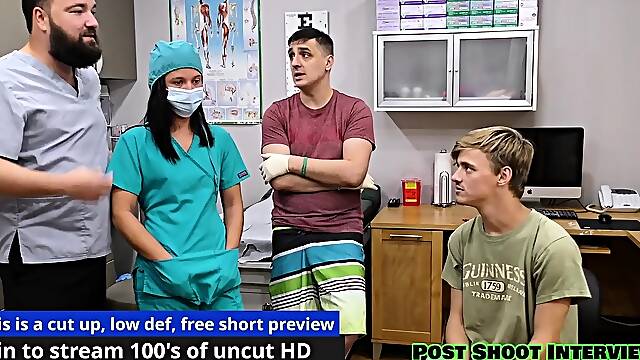 Male &amp; Female Nurses Learn To Sound Dr. Canadas Penis