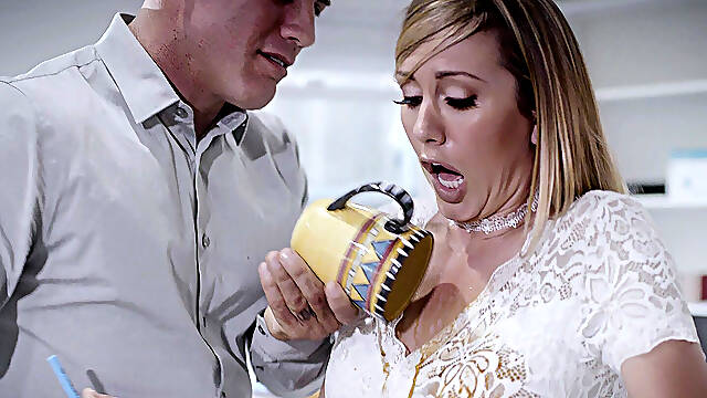 Coffee Spill Turns Into Office Strip