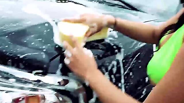 Maya Bijou & Crystal Rae Go All-In with Carwash Doggystyle Bang