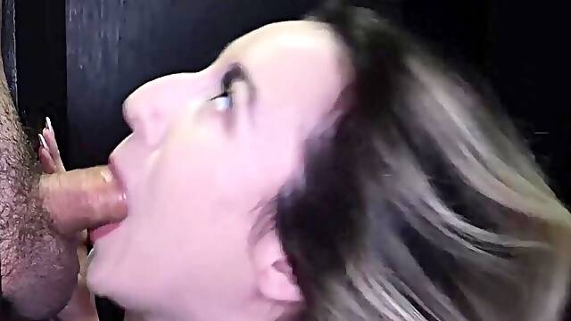 Multiple dicks flooded Sweet Sophias mouth with hot jizz