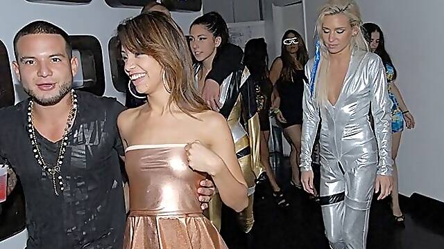 Hard fuck in the club with a long-legged Latina Veronica Rodriguez