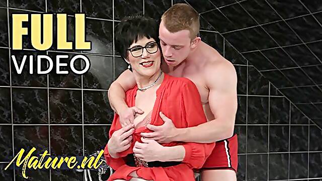 Gilf xxx with fine-looking Boris Lang from Mature NL