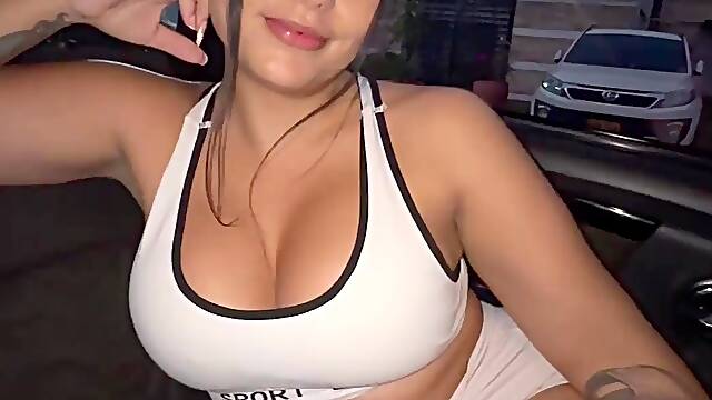 Sporty Latina Teens Gym Encounter: POV Passion in His Car