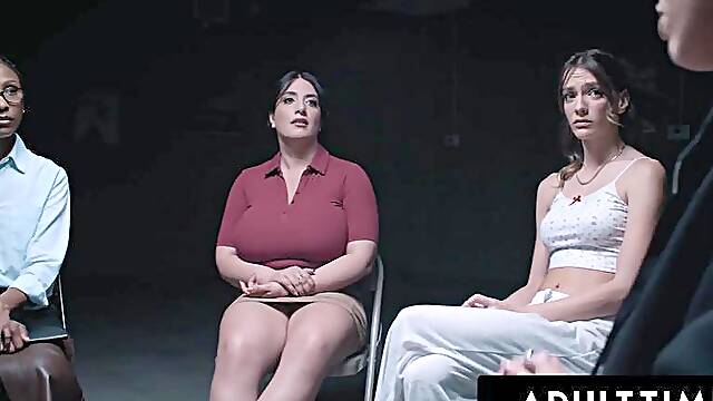 ADULT TIME - PAWG Sex Addict Anna Claire Clouds Taunts Cop During Interegation Into HARD ROUGH SEX!: Porn