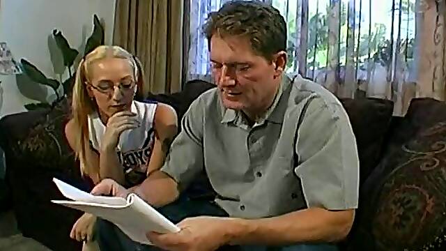 Anal fucked nerdy college bae pleasing her coach