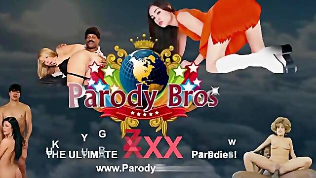 PARODY BROS - Landing The Parody Crush With Rocky Doing Orgy Moment