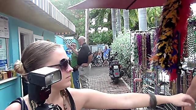 Hot Milf Exhibitionists On The Streets Of Key West
