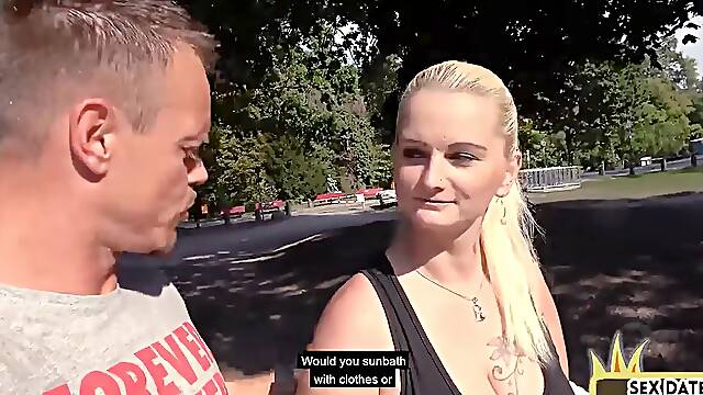 Public busty mature fucked outdoor on 1st amateur sex date