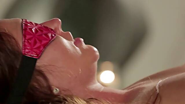 Restrained Maddy OReilly loving bondage play