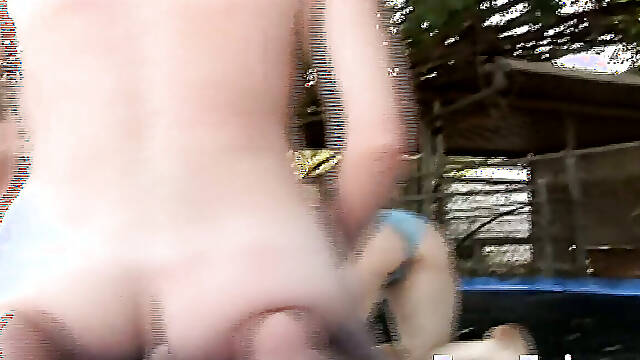 Texas Twins Trampoline Orgasm