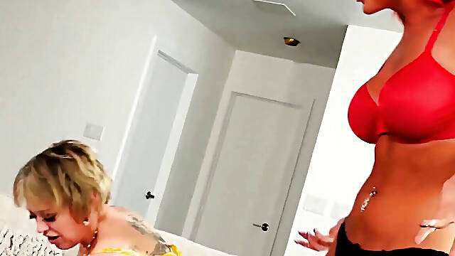 Hot Aspen Brooks fucks the hell out of milf Dee Williams