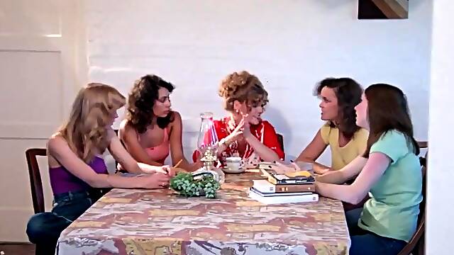 Young retro girls and milfs are enjoying vintage style hardcore fuck