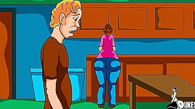 Cartoon ladies, Mrs Keagan and her slutty friend can't wait to share a big, black cock