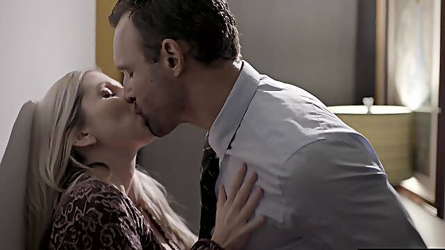 Big boobs curvy cheating MILF lets her husbands coworker fuck her