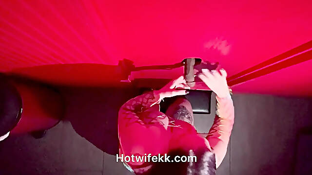 Wife takes on multiple black BBCs at the gloryhole