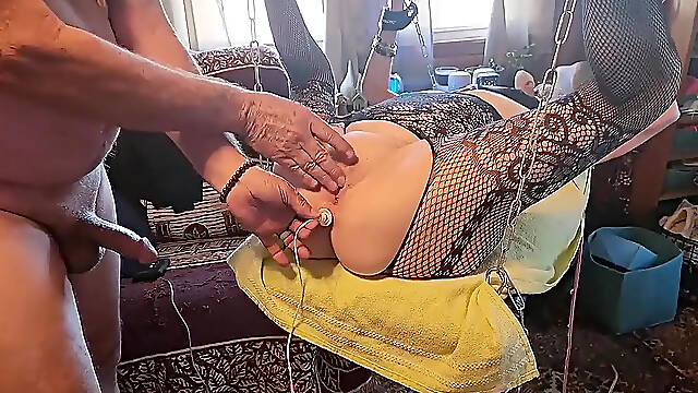 Hot Milf Tied Up and Fucked Hard in Bondage