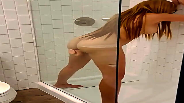 Hot blonde gets caught shoplifting and is fucked against the wall