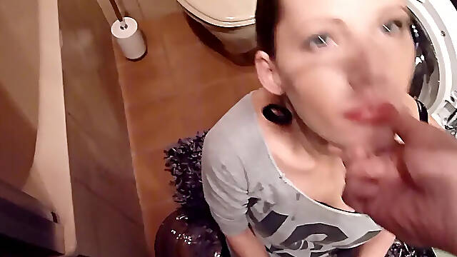 Perverted milf Viktoria Goo becomes permanent pissoir for him