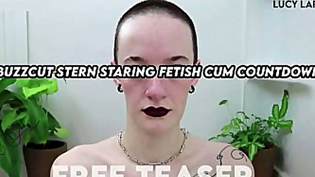 “Buzzcut Stern Staring Fetish Cum Countdown”