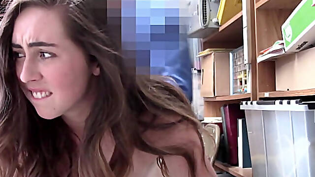 The Officer Has Enough Evidence to Process the Shoplifter Into Security Office - Myshopfuck