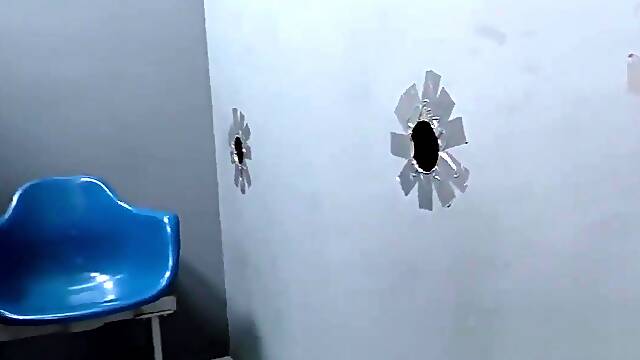 Gloryhole cutie jizzed