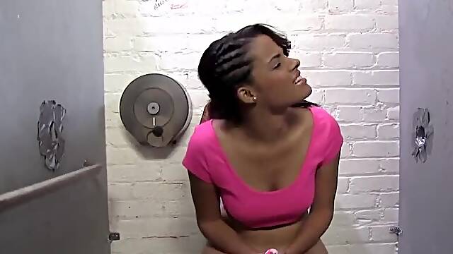 Aria Salazar Sucks White Strangers - Gloryhole