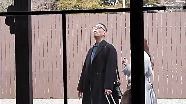 Azusa Finds Her Cheating So He Punishes Her In Hot Springs