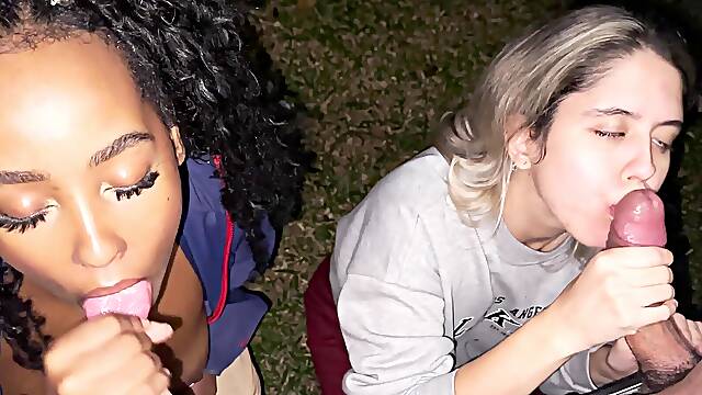 Amateur foursome: Peter & Stephanie get down with Ebony and Scarlett