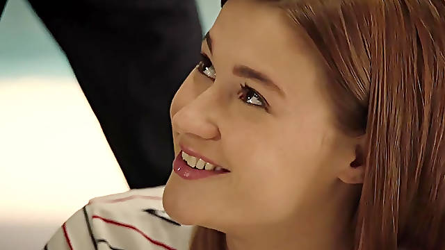 Teenage redhead student Alaina Dawson has first anal penetration