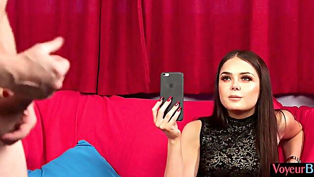 Stockings british voyeur enjoys private show