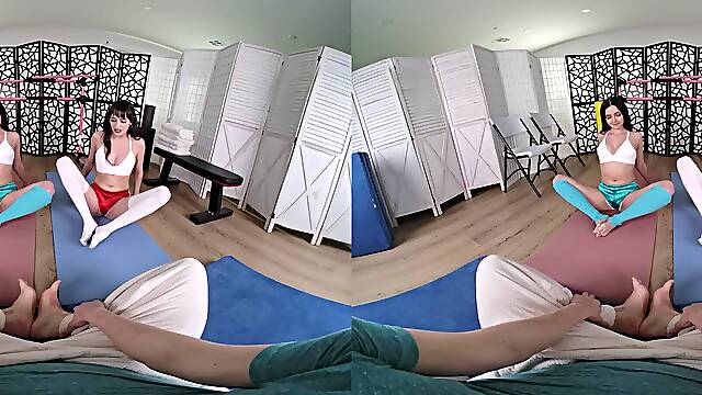 Threesome Yoga Session