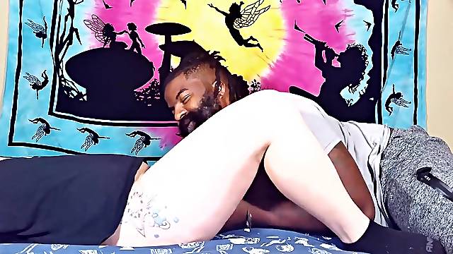 FTM Transman // Ethan Hawk Grindr hookup with hawt ebony stud BBC