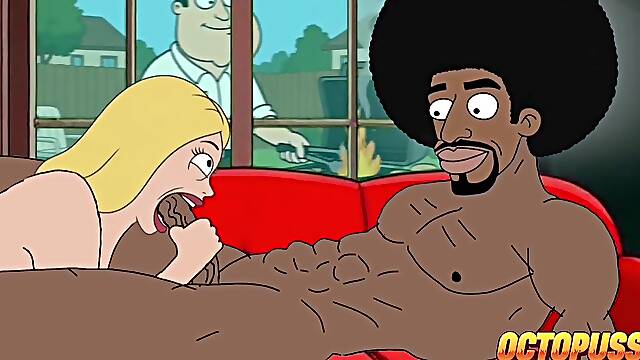 Ebony Plumber Bangs Married Housewife Behind Her Cuckold Spouses Back
