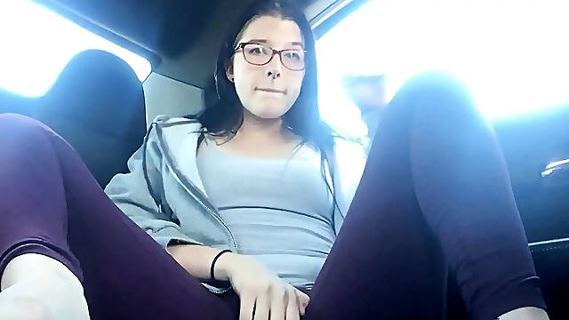 Banging My Curly Cunt in the Car