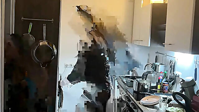 Slaver mother Id like to fuck Stretches Latex Subs Booty Wide in Kitchen