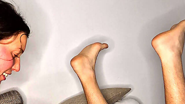 Prostate massage fucking his ass pouring milk into his ass