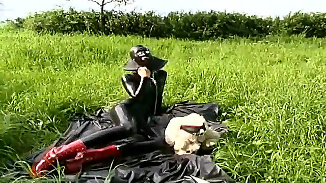 Presenting my latex photo shooting with my stuffed toys