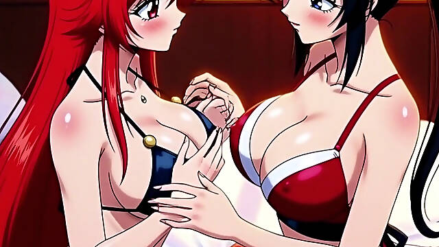 Rias Gremory &amp; Mai Shiranui - Adult Animated Encounter