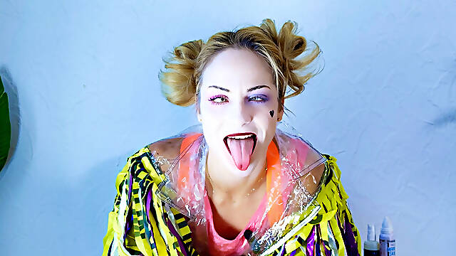 SFW Harley Quinn Make Over Pole Dance