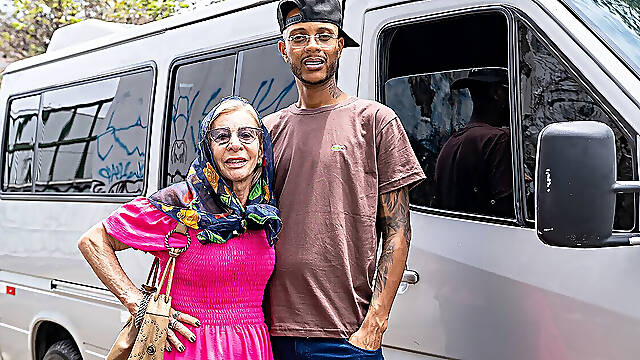 Tattooed 81 Years Old Granny Picked up for Anal