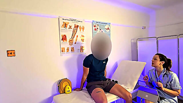 Real UK Nurse Blows Me in Clinic!