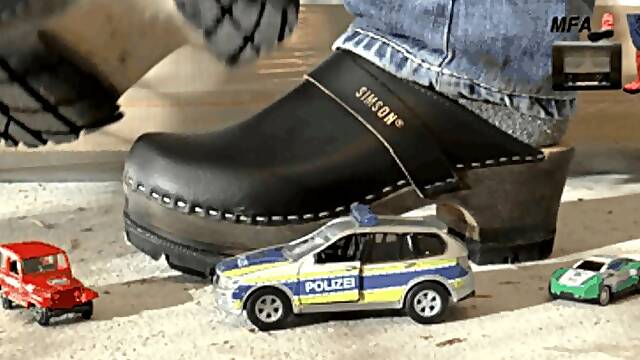 Cars under hard wooden Clogs 3 floor view